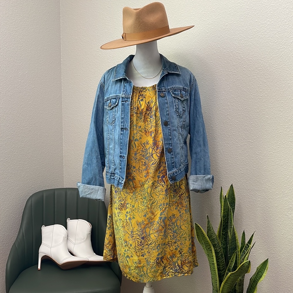 Tropical Summer Vacation Yellow Lightweight Beach Vibes Dress - Picture 3 of 12
